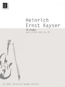 KAYSER - 36 ETUDES OP.20 POUR VIOLON SEUL