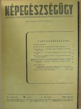 Ágoston Irén - Népegészségügy 1960. január-december [antikvár]