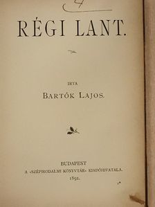 Bartók Lajos - Régi lant [antikvár]