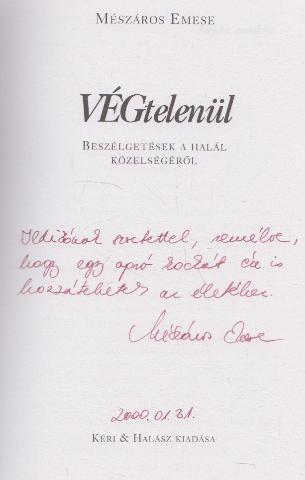 Mészáros Emese - Végtelenül (dedikált) [antikvár]