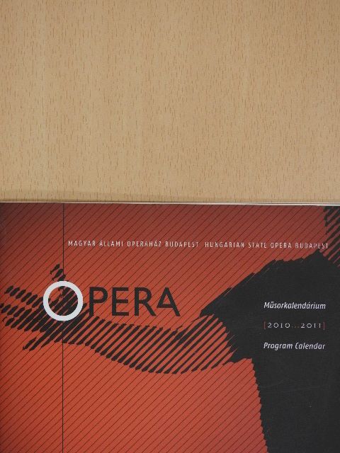 Opera Műsorkalendárium 2010-2011 [antikvár]