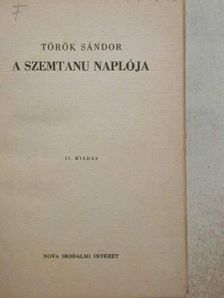 Török Sándor - A szemtanu naplója [antikvár]