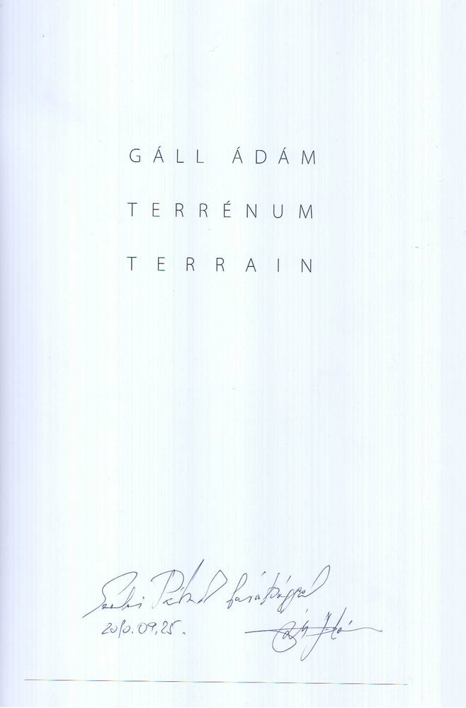 Gáll Ádám - Terrénum - Terrain (dedikált) [antikvár]