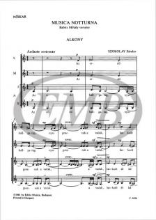 SZOKOLAY SÁNDOR - MUSICA NOTTURNA,NŐIKAR BABITS MIHÁLY VERSEIRE