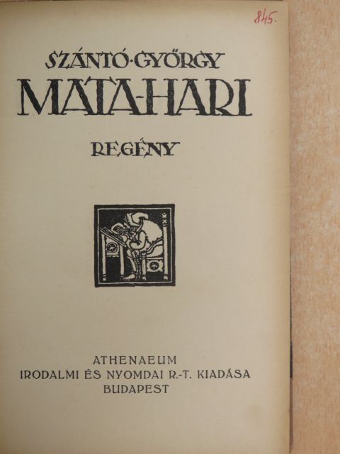 Szántó György - Mata-hari [antikvár]