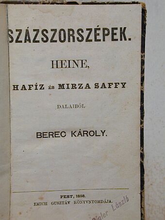Hafiz - Százszorszépek [antikvár]