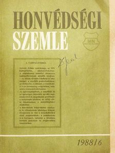 Barna Géza - Honvédségi Szemle 1988. június [antikvár]