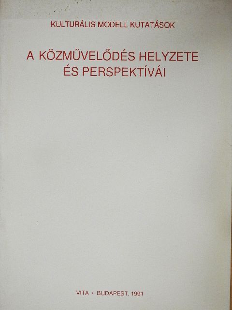 A közművelődés helyzete és perspektívái [antikvár]