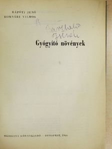 Rápóti Jenő - Gyógyító növények [antikvár]