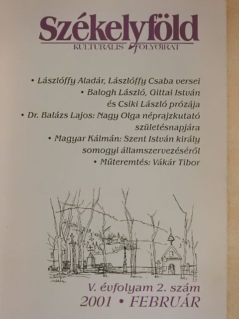 Balázs Lajos - Székelyföld 2001. február [antikvár]