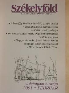 Balázs Lajos - Székelyföld 2001. február [antikvár]
