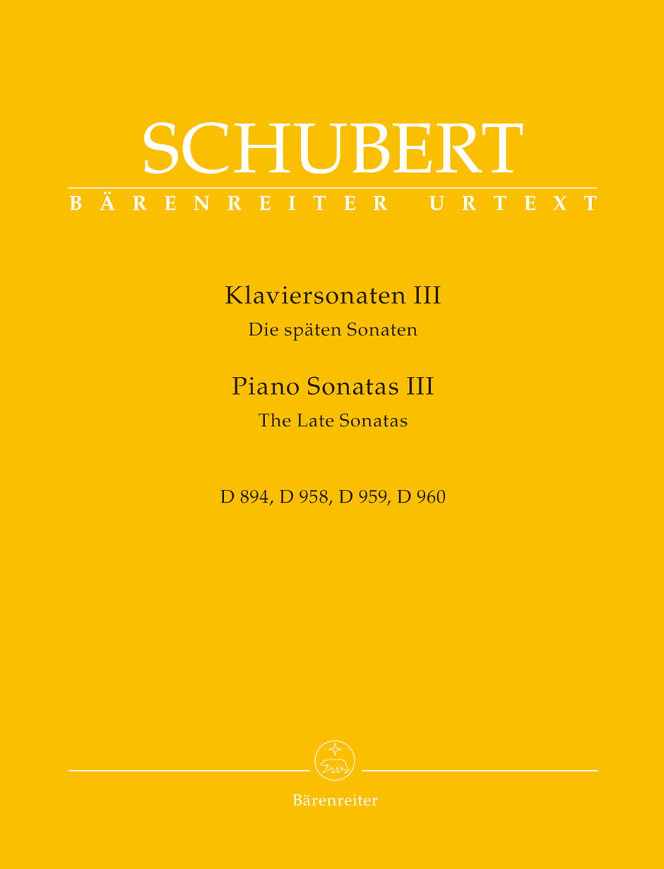 SCHUBERT - KLAVIERSONATEN III. DIE SPAETEN SONATEN D 894, D 958, D 959, D 960