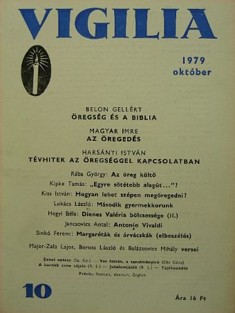 Balázsovics Mihály - Vigilia 1979. október [antikvár]