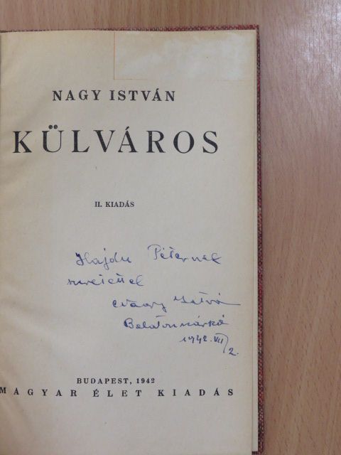 Nagy István - Külváros (dedikált példány) [antikvár]