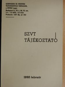 SZVT Tájékoztató 1990. február [antikvár]