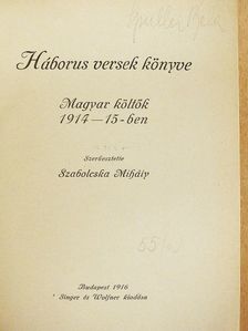 Ábrányi Emil - Háborus versek könyve [antikvár]