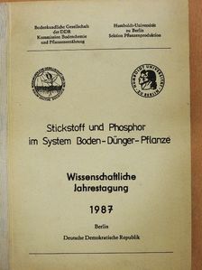 Günter Markgraf - Stickstoff und Phosphor im System Boden-Dünger-Pflanze [antikvár]
