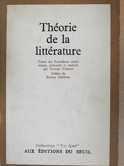 B. Eikhenbaum - Théorie de la Littérature [antikvár]