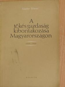 Sándor Vilmos - A tőkés gazdaság kibonatkozása Magyarországon [antikvár]
