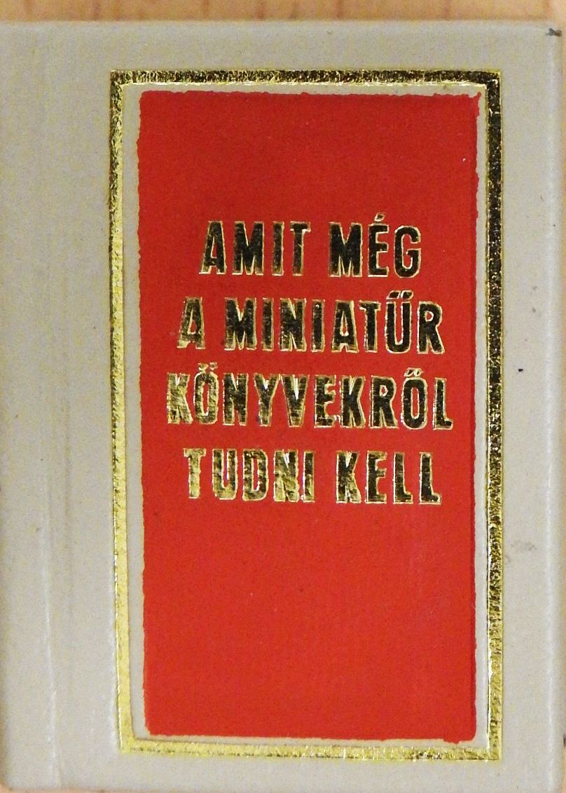 Janka Gyula - Amit még a miniatűr könyvekről tudni kell (mikrokönyv) [antikvár]