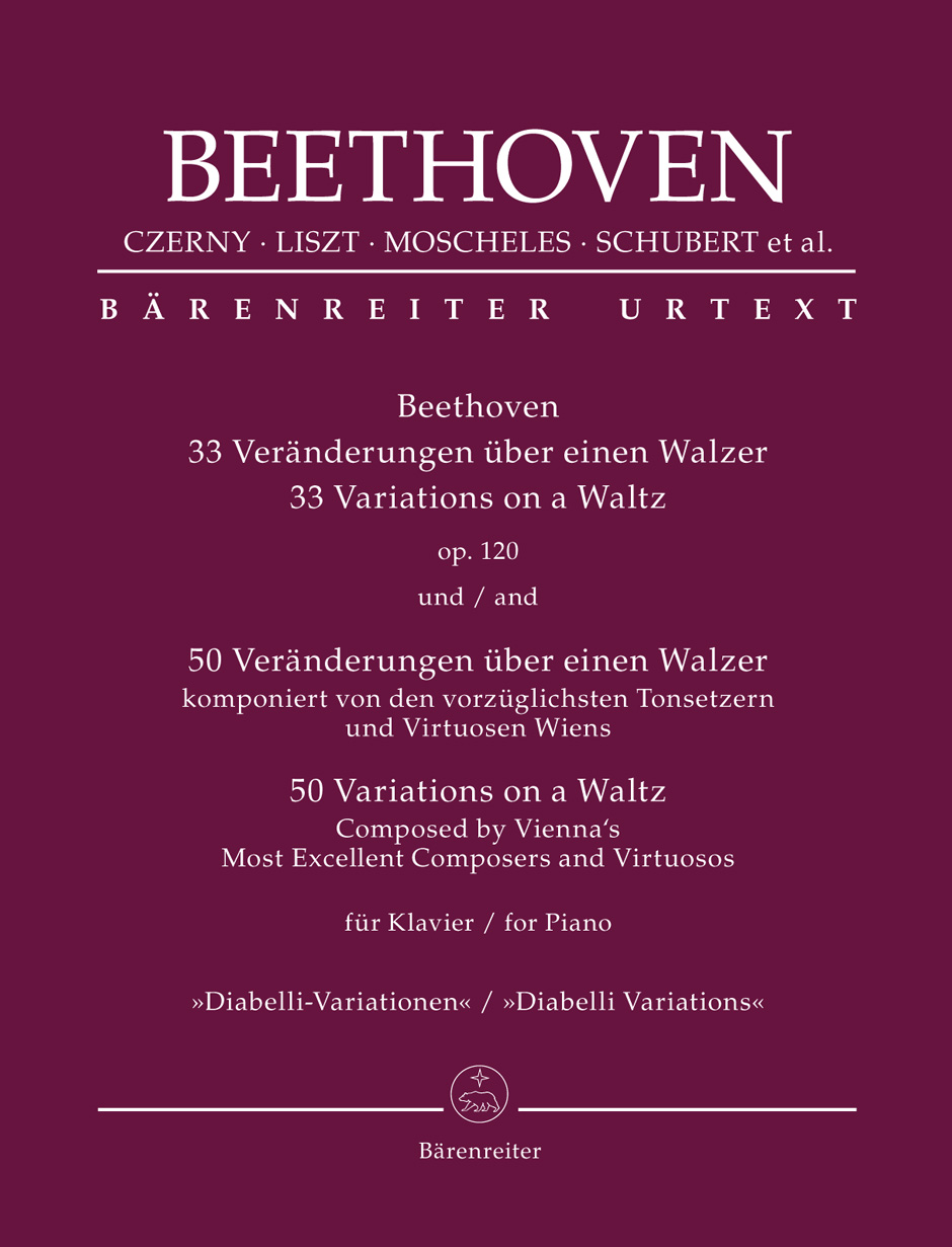 BEETHOVEN - 22 VERAENDERUNGEN ÜBER EINEN WALZER OP.120 / 50 VERAENDERUNGEN ÜBER EINEN WALZER FÜR KLAVIER