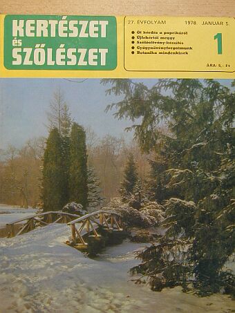 Pethő Ferenc - Kertészet és Szőlészet 1978. január-december [antikvár]