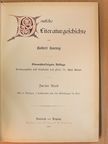 Prof. Dr. Karl Kinzel - Deutsche Literaturgeschichte II. (gótbetűs) (töredék) [antikvár]