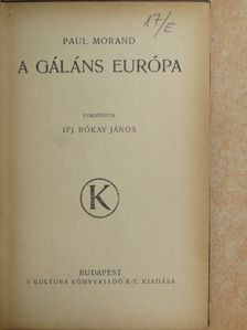 Paul Morand - A gáláns Európa [antikvár]