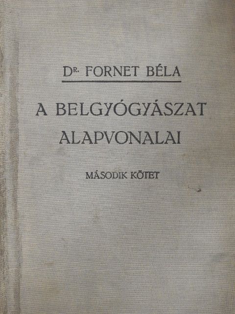 Dr. Fornet Béla - A belgyógyászat alapvonalai II. (töredék) [antikvár]