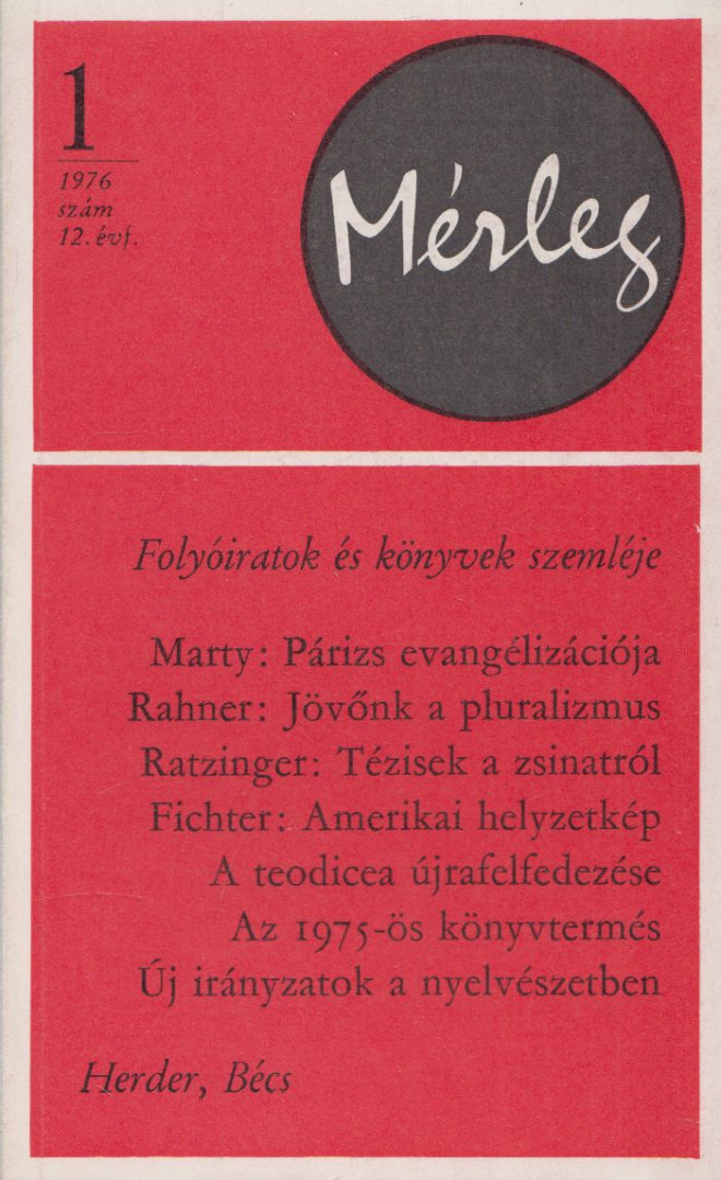 Ladislaus Bálint - Mérleg 1976/1 [antikvár]