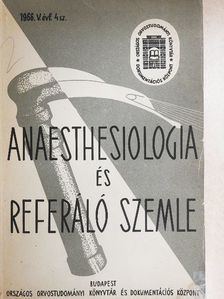 Ábrándi Endre - Anaesthesiologia és referáló szemle 1966/4. [antikvár]