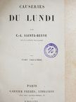 C.-A. Sainte-Beuve - Causeries du lundi XIII. [antikvár]