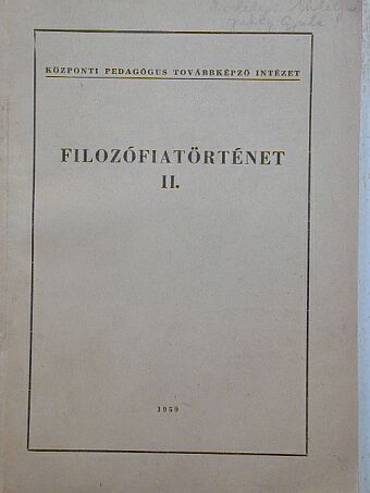 Engels - Filozófiatörténet II. [antikvár]