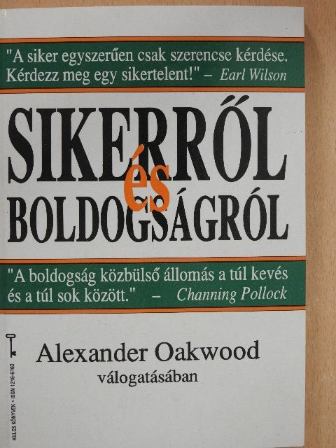 A. J. Cronin - Sikerről és boldogságról [antikvár]