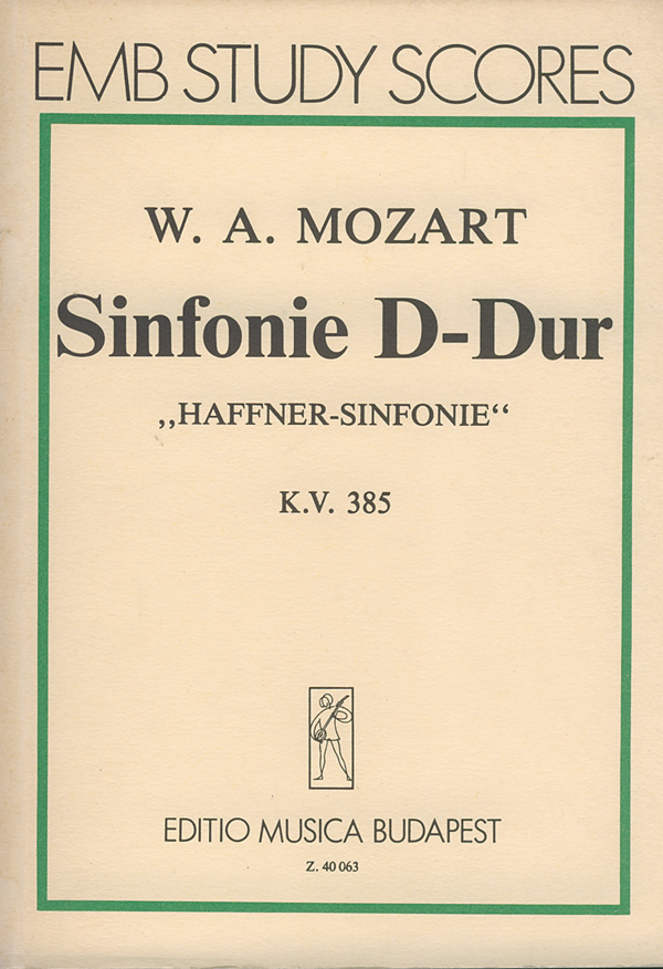 MOZART, W,A, - SINFONIE D-DUR "HAFFNER-SINFONIE" K.V. 385 KISPARTITÚRA (DARVAS GÁBOR)
