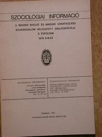 Szociológiai információ 1979/2-3. [antikvár]