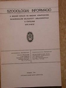 Szociológiai információ 1979/2-3. [antikvár]