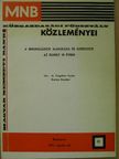 Dr. Csigaházi Gyula - MNB Közgazdasági Főosztály közleményei 22. [antikvár]