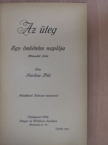 Farkas Pál - Az üteg [antikvár]