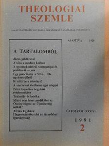 Bartha Tibor - Theologiai Szemle 1991/2. [antikvár]