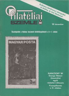 SIMON GY. FERENC - Filatéliai szemle 1989. december [antikvár]