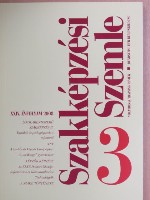 Farkas Éva - Szakképzési Szemle 2008/3. [antikvár]