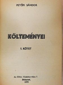 Petőfi Sándor - Petőfi Sándor költeményei I. [antikvár]