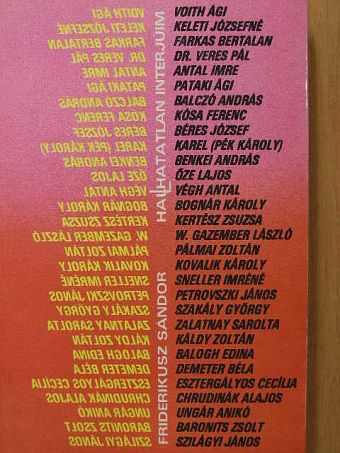 Antal Imre - Hal(l)hatatlan interjúim [antikvár]