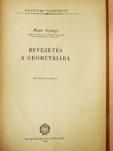 Hajós György - Bevezetés a geometriába [antikvár]