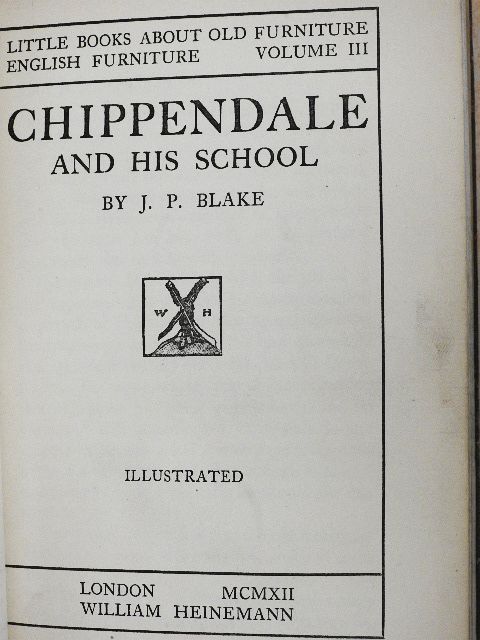 J. P. Blake - Chippendale and his School [antikvár]