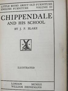 J. P. Blake - Chippendale and his School [antikvár]