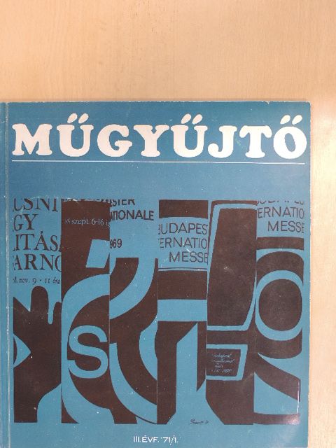 Dévényi Iván - Műgyűjtő 1971/1. [antikvár]