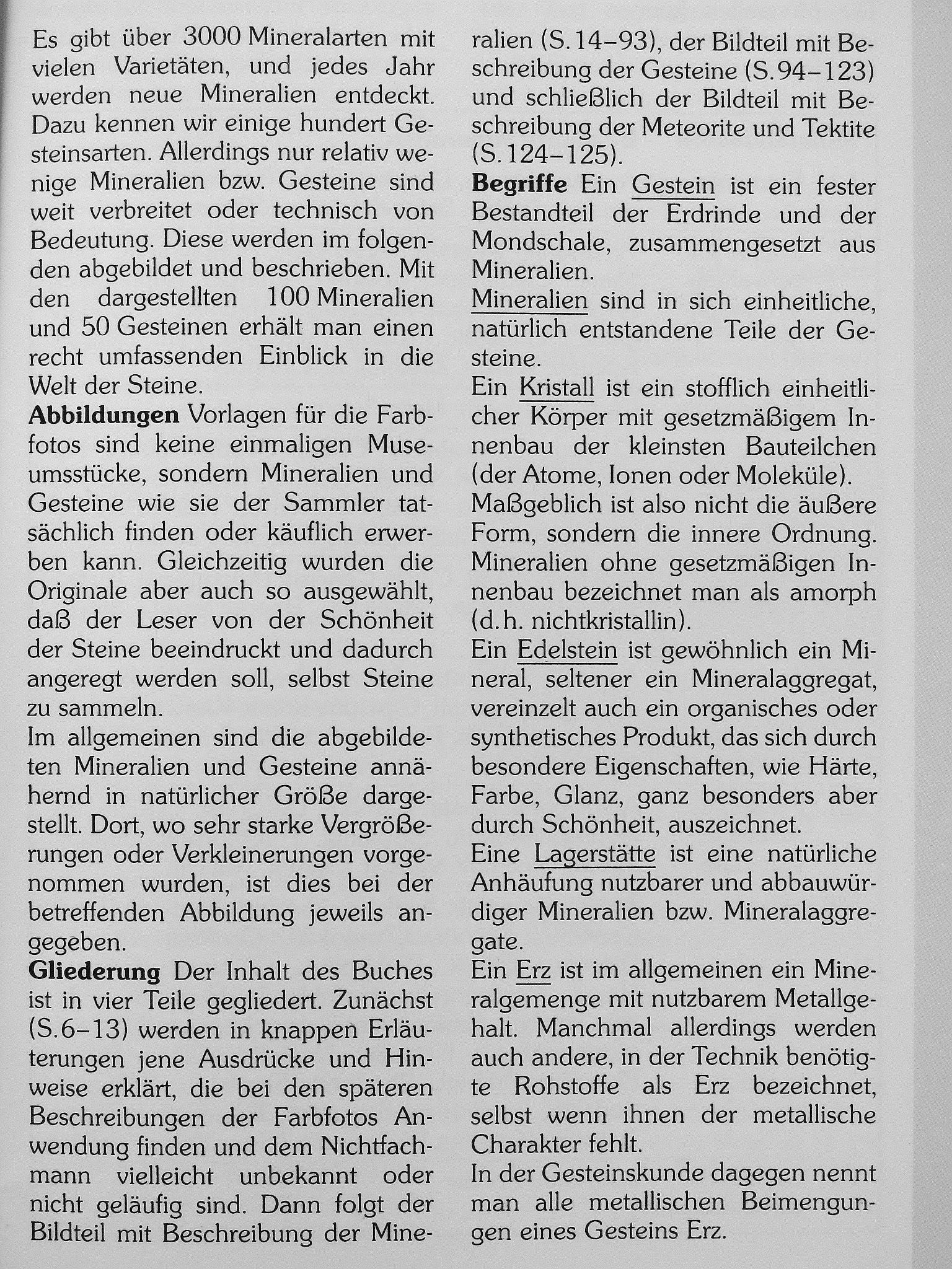 Prof. Dr. Walter Schumann - Mineralien Gesteine [antikvár]
