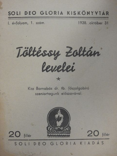 Töltéssy Zoltán - Töltéssy Zoltán levelei [antikvár]